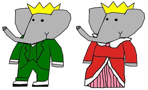 Babar and Celeste - young monarchs - Babar the Elephant Fan Art (8766819) - Fanpop