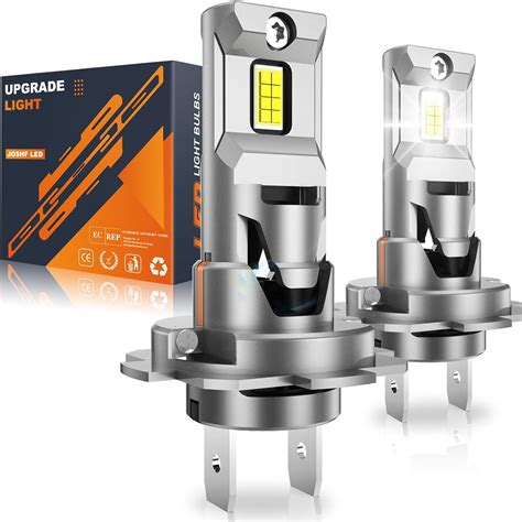 Joshf Ampoules H Led Phare Pour Voiture Lm W K Blanc