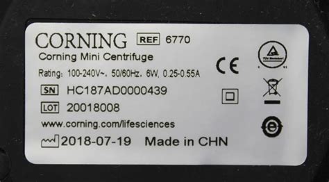 Corning LSE Mini Microcentrifuge 6770 3363663