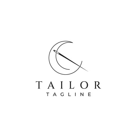 Tailor Silhouette Logo With Needle Thread Benik And Sewing Machine