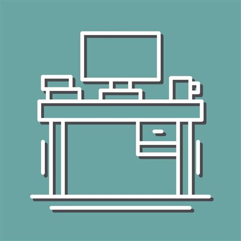 Desk Vector Icon 20242416 Vector Art at Vecteezy