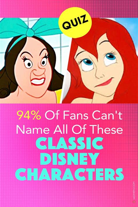 Disney Quiz Can You Name Each One Of These Classic Disney Characters