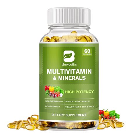 Beworths Multivitamin And Minerals Capsules With Iron Methylfolate Zinc Vitamin D3 And K2