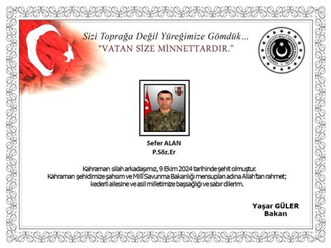 Msb Kahreden Haberi Duyurdu Bir Asker Ehit Oldu Haber G Ncel