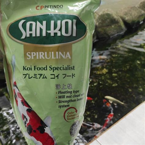 Jual San Koi Spirulina N Hokky Growth Formula Makanan Pelet Pakan Ikan