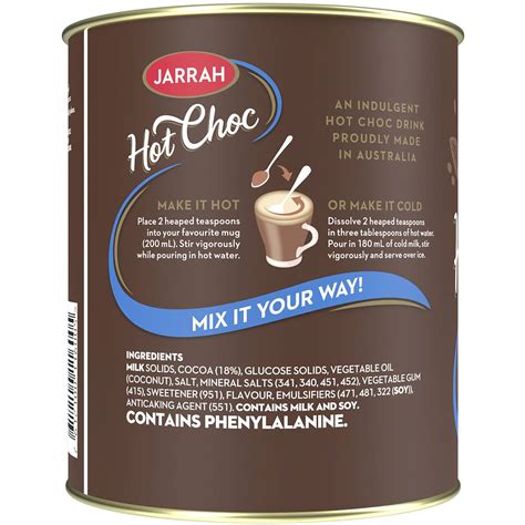 Jarrah Hot Chocolate 285g Woolworths