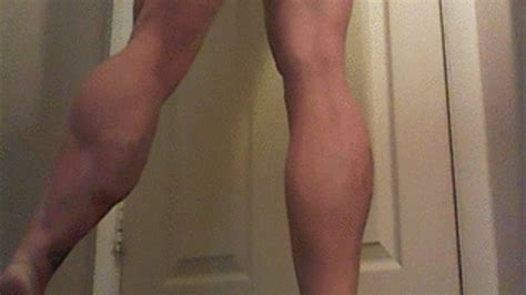 Calf Raises And Squats Tempest Muscular Calves Clips4sale