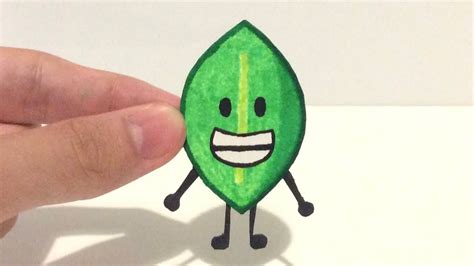 How To Make Paper Leafy Bfdi 🍀 Youtube