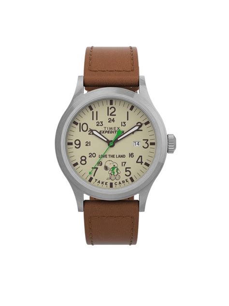 Timex Karóra Expedition x Peanuts TW4B25000 Barna Modivo hu