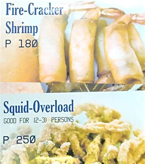 Menu At Above Sea Level By Baypoint Muntinlupa Second Floor