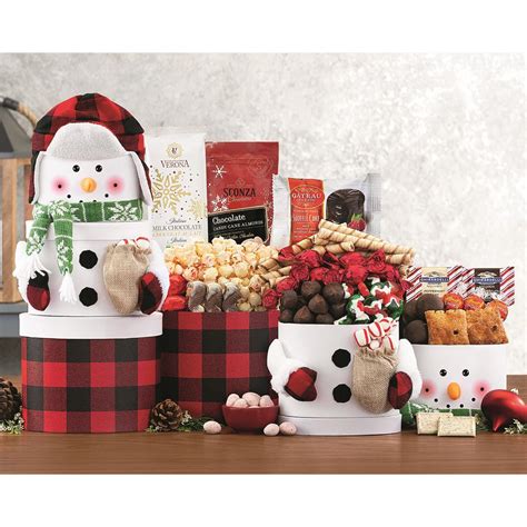 Wine Country Gift Baskets Snowman Tower - 738376, Food Gifts at Sportsman's Guide