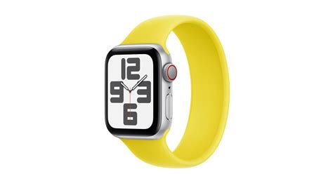 Buy Apple Watch Se Gps Cellular 40mm Silver Aluminum Case With Star Fruit Solo Loop Apple My