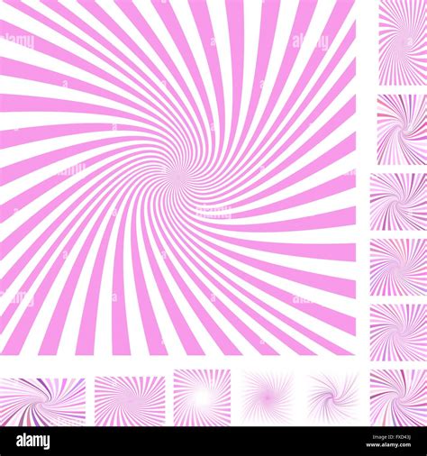 Pink Spiral Background Set Stock Vector Image And Art Alamy