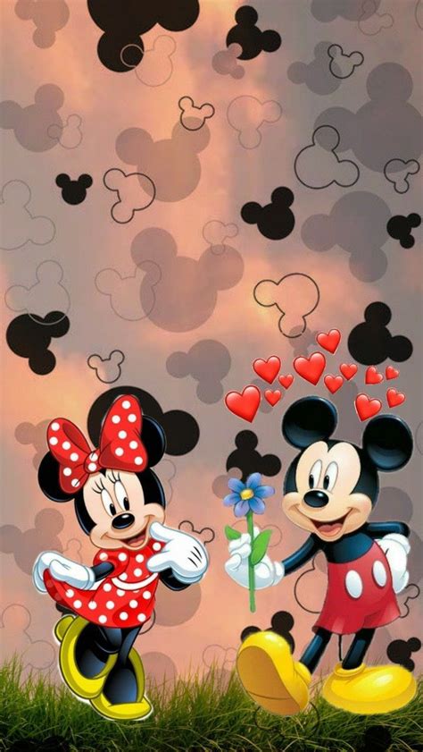 Wallpaper Minnie And Micky Mouse Em Wallpapers Bonitos Papeis