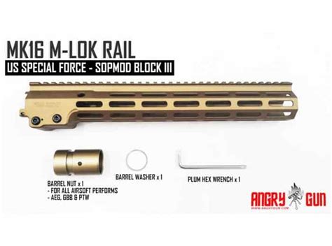 Mk16 Rail System Geissele M Lok Fubar Bundy Airsoft