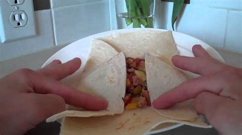 How To Fold A Tortilla Youtube