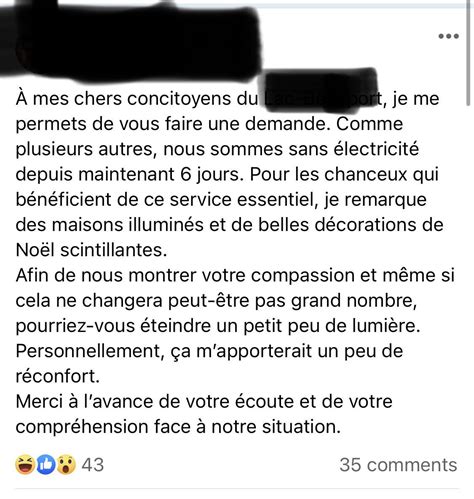 Je Comprends Que Certains Soient Frustr S Par Les Pannes D Lectricit