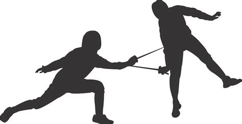 Fencing Sport Silhouette Png Png