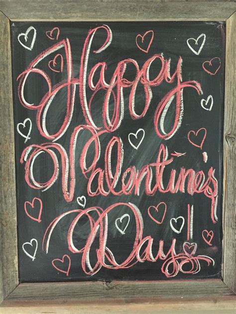 Valentine S Day Chalkboard Happy Valentine S Day Chalkboard Art Valentine Chalkboard Art