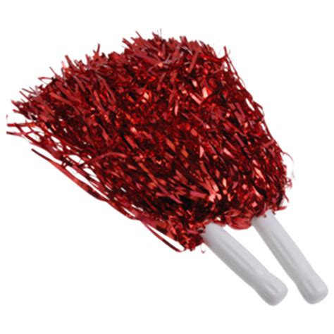 Wholesale Red Metallic Pom Poms Dollardays