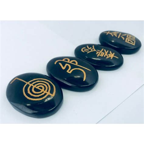 Buy Black Onix 4 Stones Heiki Master Symbols Set W Pouch Bag Mydeal