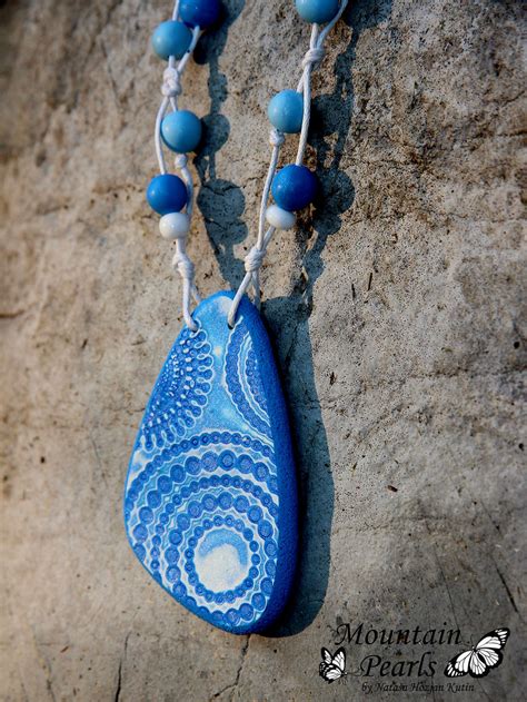 Polymer Clay Necklace Mountain Pearls By Nata A Hozjan Ku Flickr