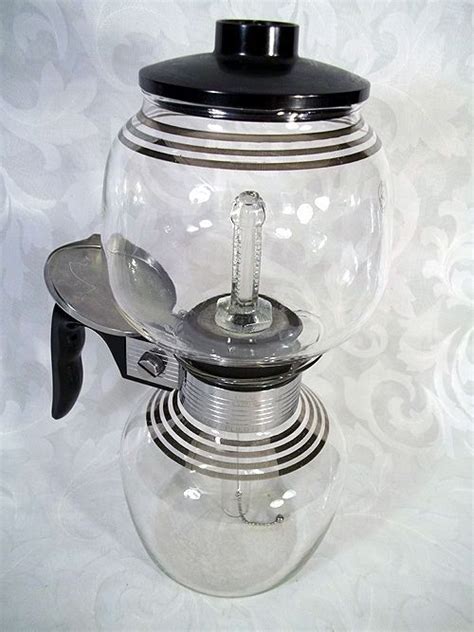 Vintage Silex Pyrex Vacuum Glass Siphon 8 Cup Coffee Maker Coffee