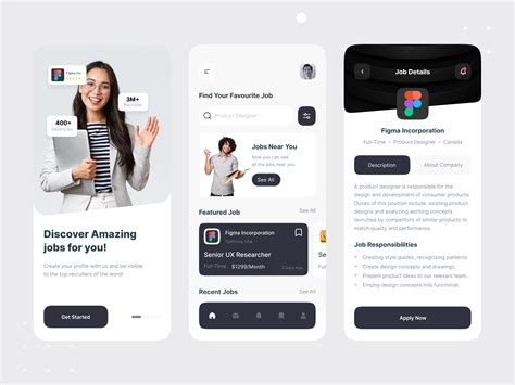 Job Finder Mobile App UI Design By Devignedge Design Agency On Dribbble