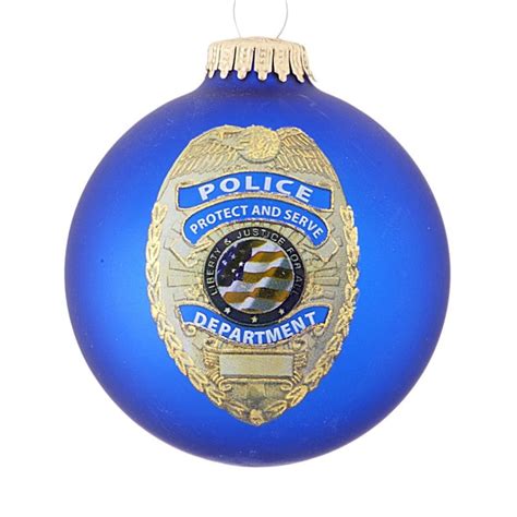 Personalized First Responder Policeman Christmas Ornament