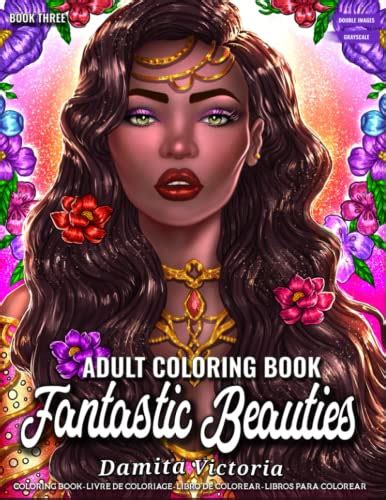 Adult Coloring Book Fantastic Beauties Book Three Women Coloring