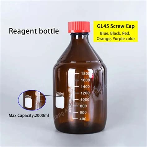 Laboratory Reagent Glass Bottle Ml Reagent Bottle Boro Clear