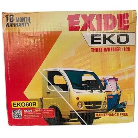 Exide Eko EKO60R Three Wheeler Battery At 4500 Three Wheeler