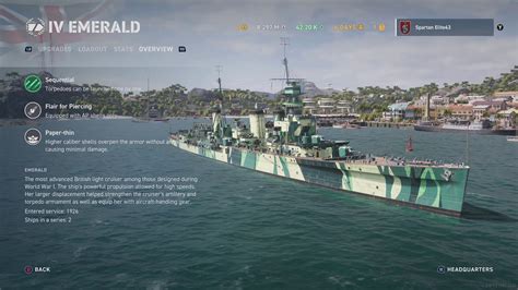 Meet The Emerald Tier 4 British Cruiser World Of Warships Legends