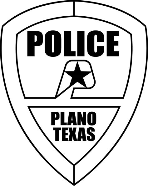 Plano Texas Police Department Patch Vector File Svg Dxf Eps Inspire