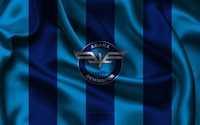 Descargar K Logotipo De Adana Demirspor Tela De Seda Azul Selecci N