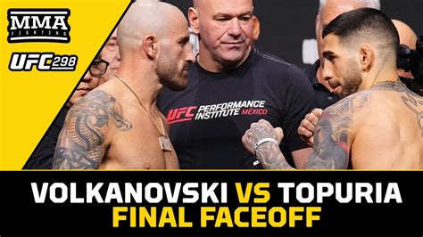 Alexander Volkanovski Ilia Topuria Stone Cold In Tense Final Faceoff