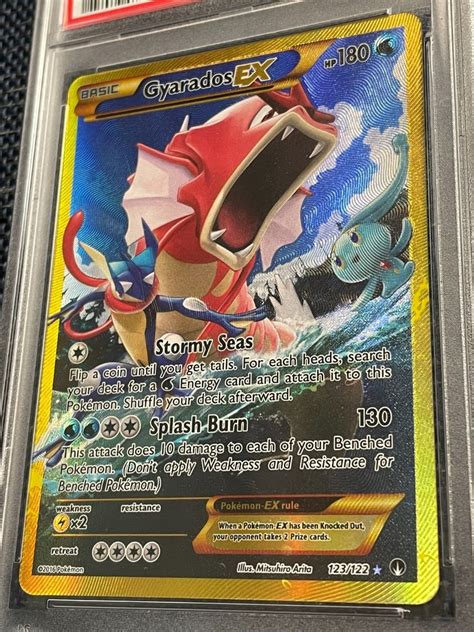 Gyarados Ex Pokemon Xy Breakpoint Secret Rare Psa Shiny