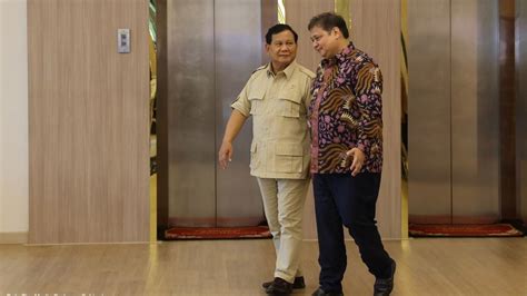 Airlangga Akui Sering Bertemu Prabowo Bahas Politik Praktis