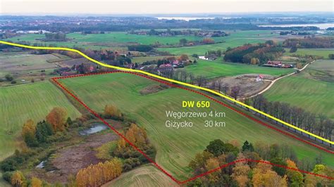 Działka rolna 85 938 m2 Trygort gmina Węgorzewo województwo