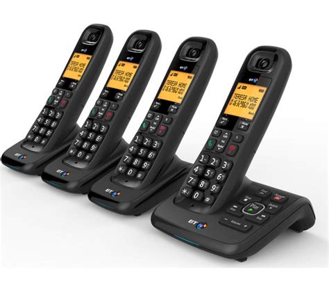 Bt Xd Cordless Phone With Answering Machine Quad Handsets Deals