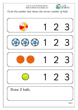 Reception Maths Worksheets Printable