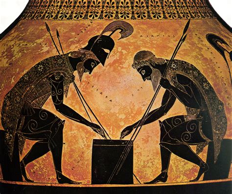 Greek Art And Architecture Archaic Black Figure Pottery Exekias