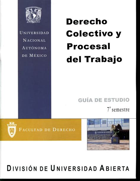 Derecho Colectivo Y Procesal Del Trabajo GUIA 7 SEM Derecho Ivo Y I