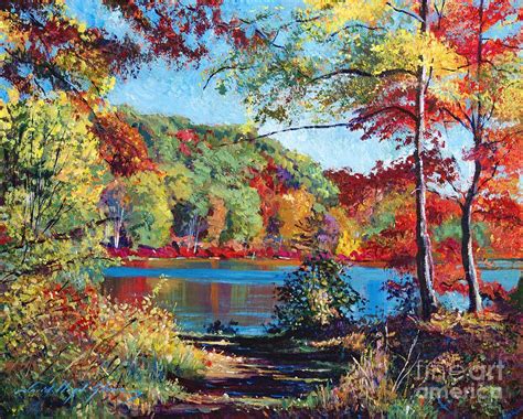 Color Rich Harriman Park Painting By David Lloyd Glover Lake Painting