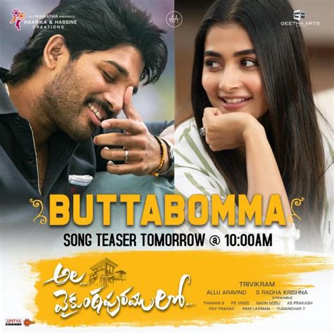 Video: Butta Bomma song Teaser from Ala Vaikunthapurramulo - TeluguBulletin.com