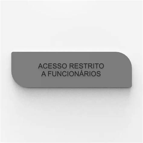 Placa De Sinalização Sala De Acesso Restrito Parcelamento sem juros