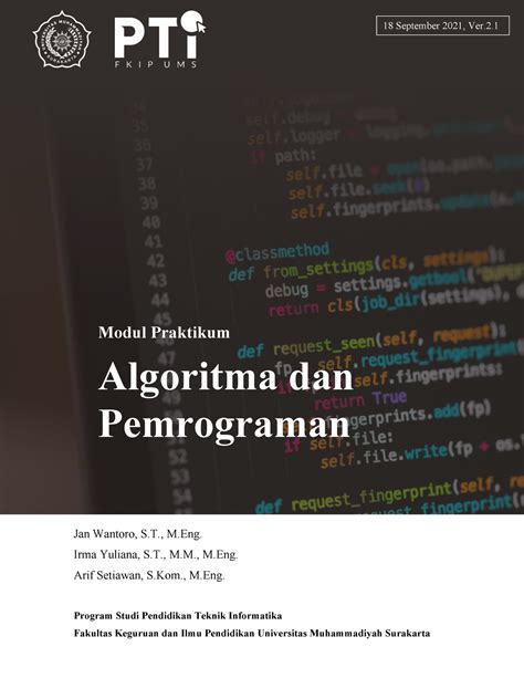 Modul Yyyy Modul Praktikum Algoritma Dan Pemrograman September