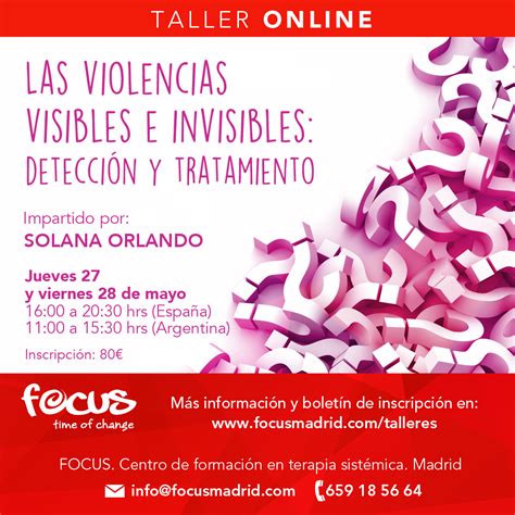 Violencias Visibles E Invisibles 27 Y 28 De Mayo Focus