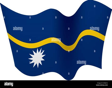 Bandera de nauru ilustracion vectorial Imágenes recortadas de stock Alamy