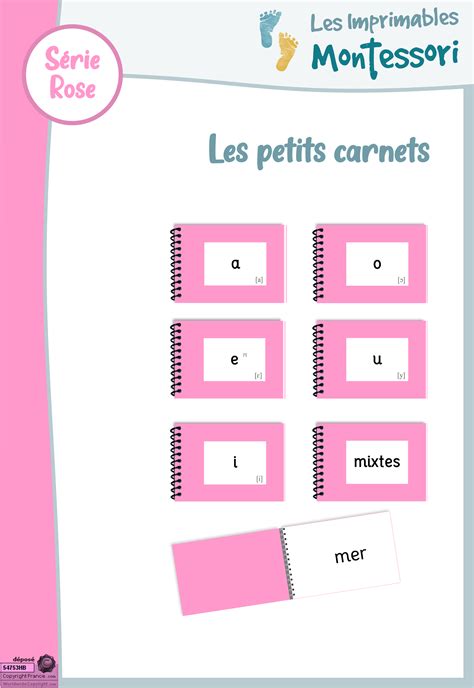 Série Rose Montessori Le Pack De Lecture Script